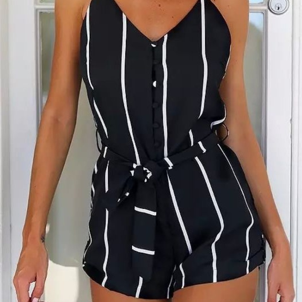 Black and White Romper
